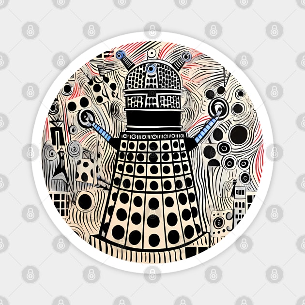 Dalek Modern Magnet by VelvetEasel